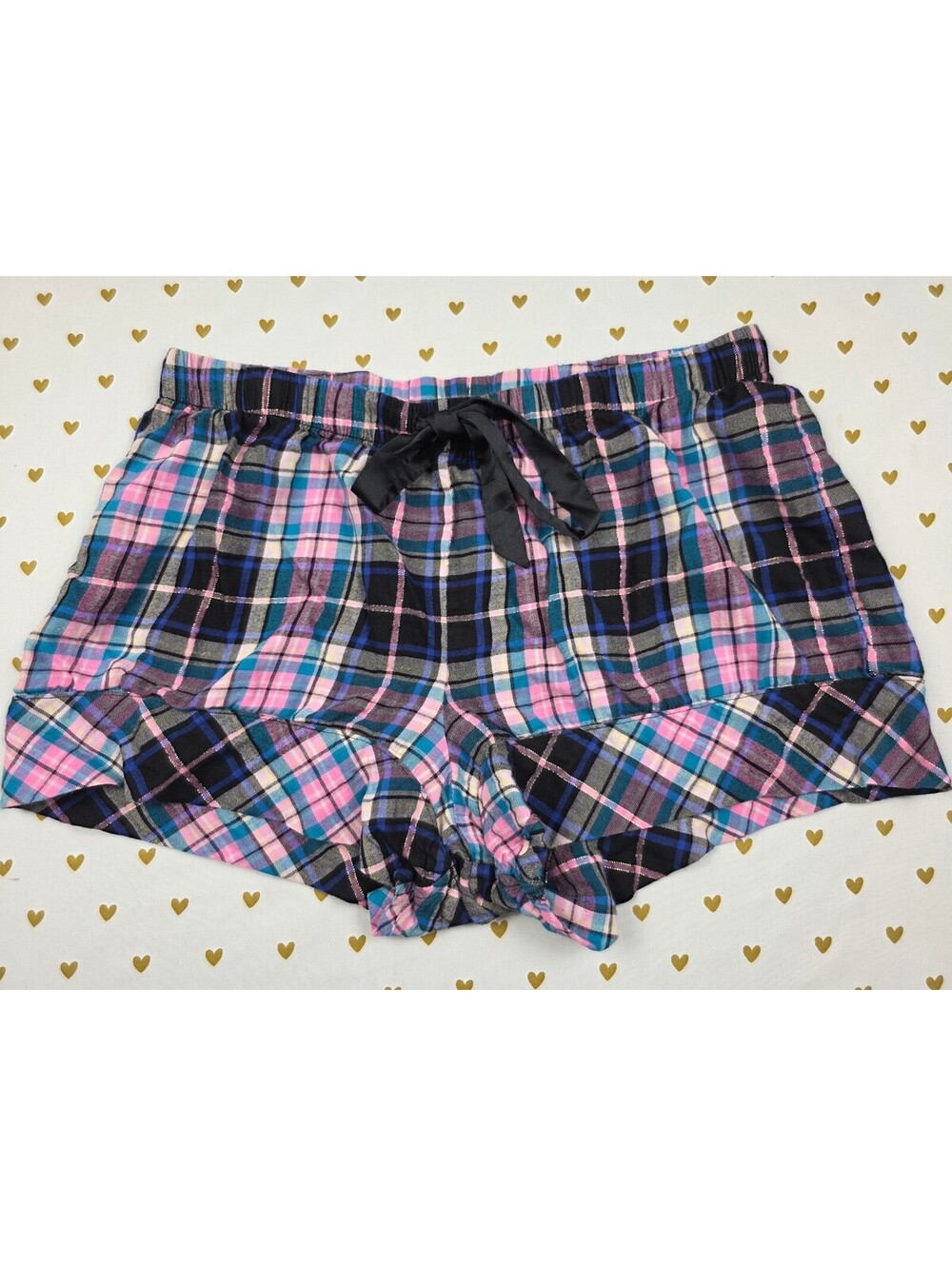 Victorias Secret Plaid Comfy Medium Sleep Shorts Boxers Pajama Bottoms